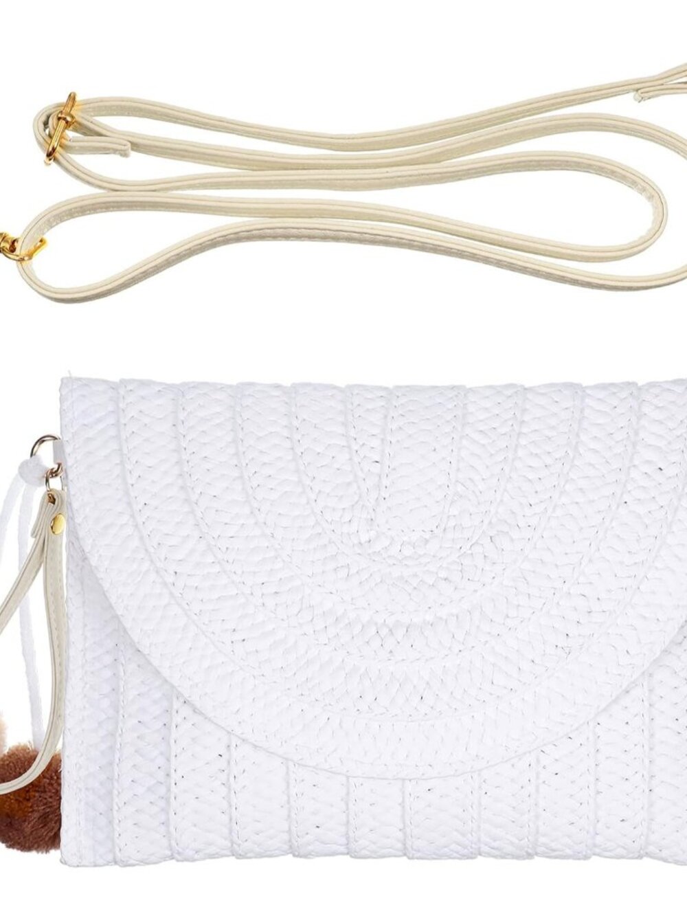 Straw Purses for Women Straw Clutch Crossbody Bag Summer Beach Shoulder Bag Wove